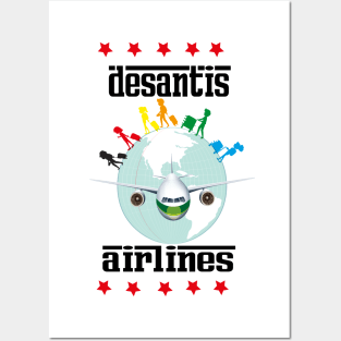 desantis airlines tee shirt Posters and Art